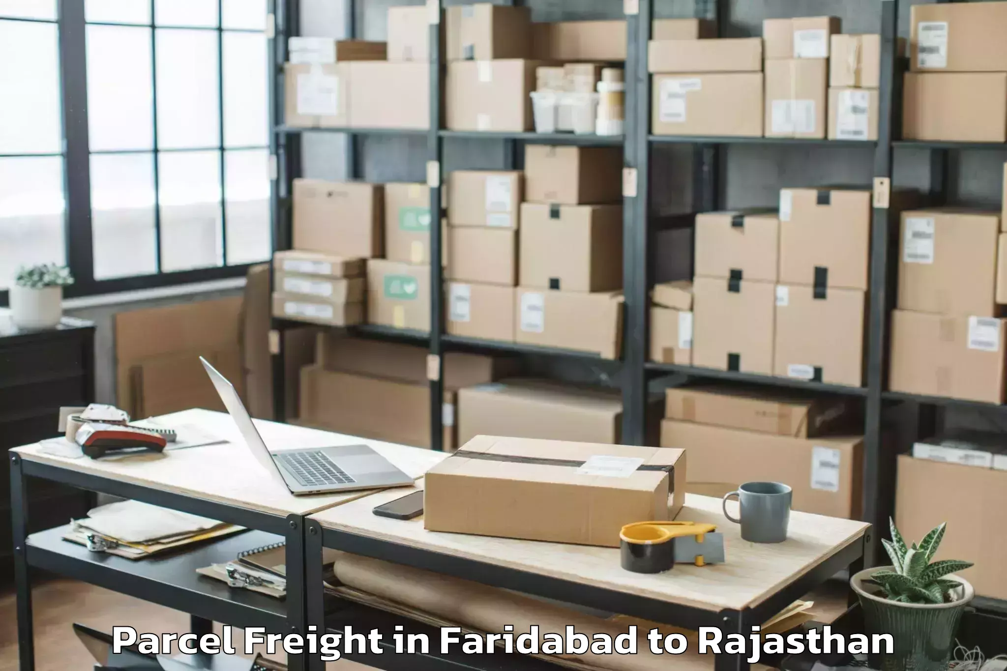 Easy Faridabad to Bhadra Parcel Freight Booking